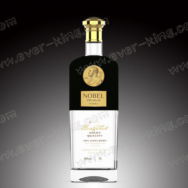 Luxury Spirit Flint Glass Bottle 1000ML For Vodka 1