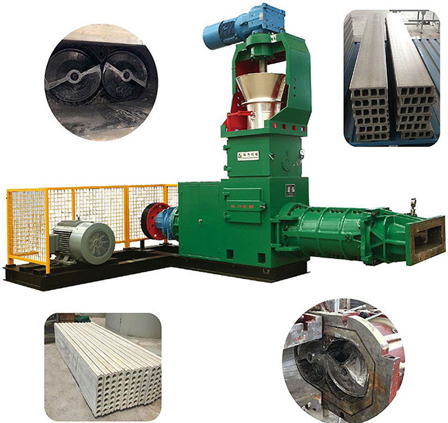 Vertical Type Brick Extruder Machine Double Spiral Extruder 10-25T Capacity For Brick Making