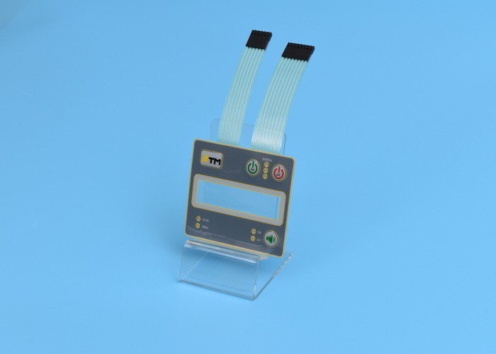 Translucent Led Tactile Membrane Touch Switch With Double Circuit