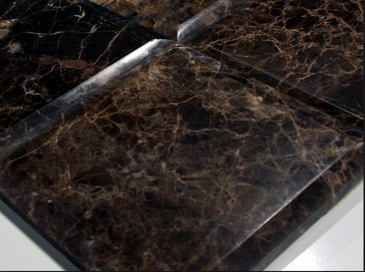 Dark Emperador Marble Mosaic Polished Cut to Size Marble Tiles for Wall Tile
