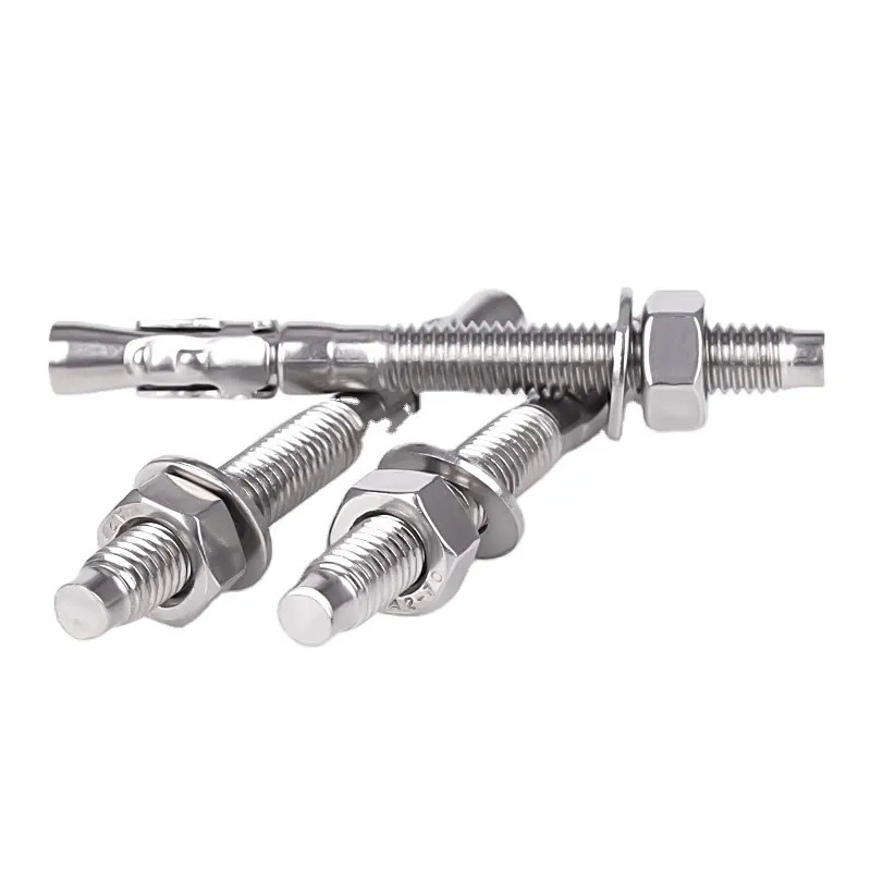 Stainless Steel 304 Expansion Sleeve Anchor 12mm Bright External Hex Anchor Bolt