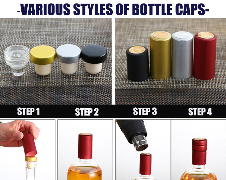 Base Material 500ml 750ml Wine Liquor Bottle with Cork Made of Super Flint Glass