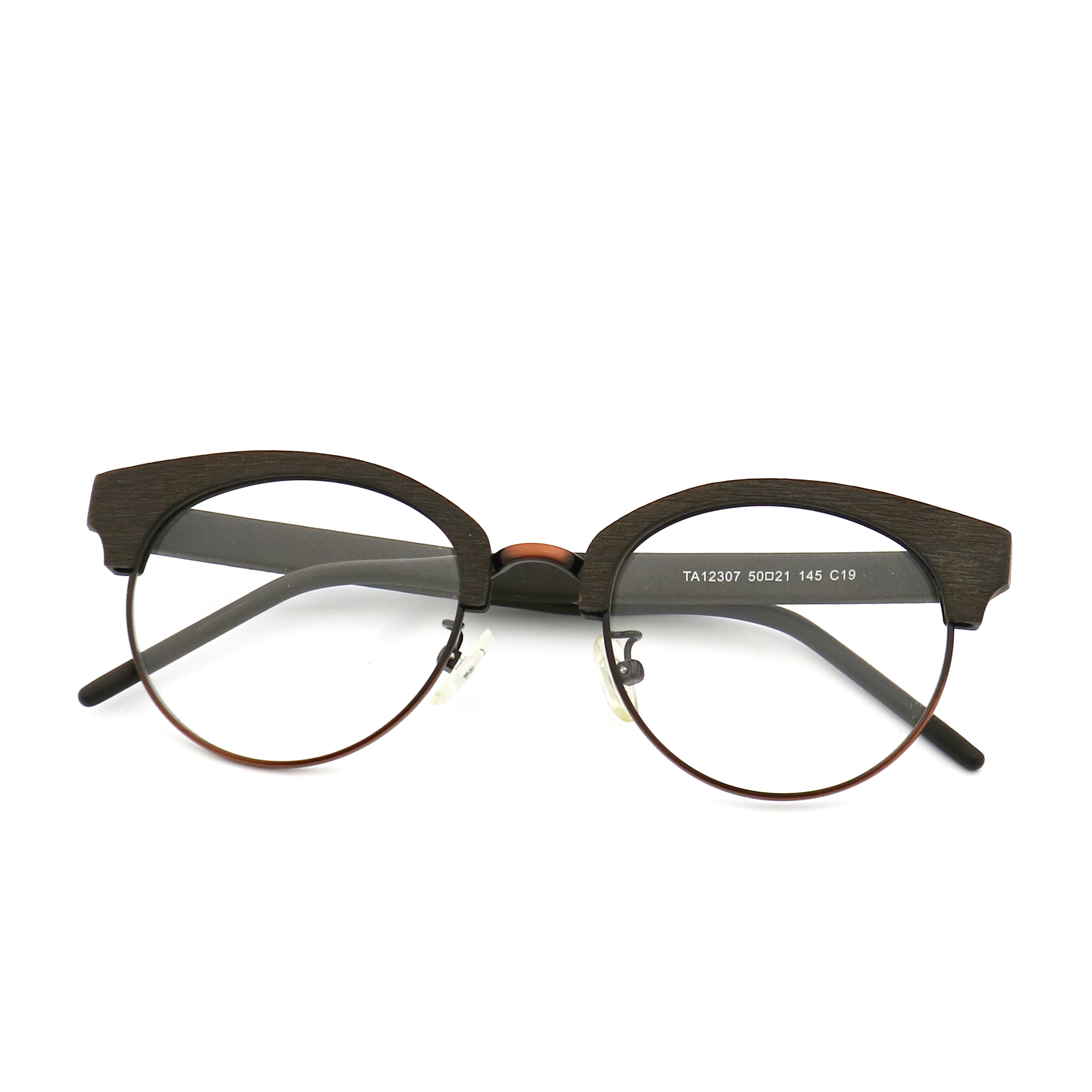 Various Colors Wood Grain Optical Glasses Acetate Frame MR 12307
