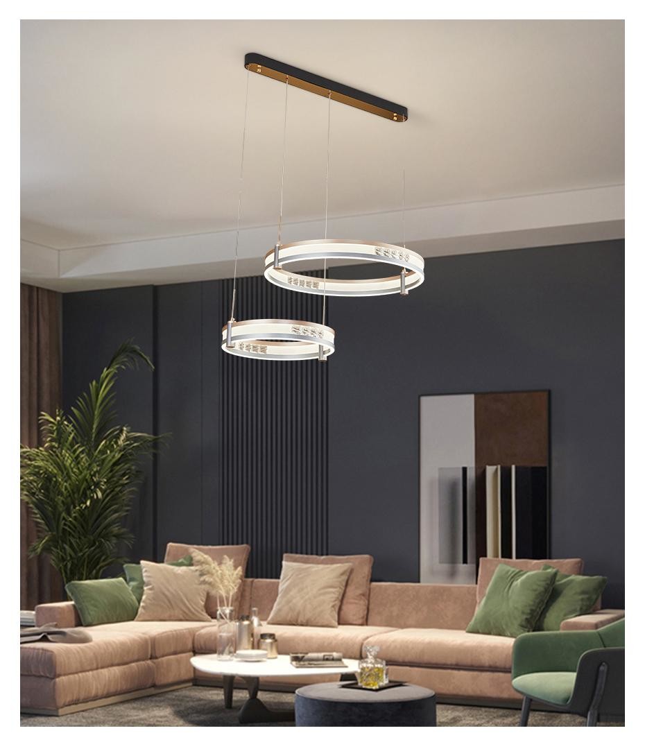Art Modern Minimalist Waltz Chandelier 3000K/4000K/5700K+3000K