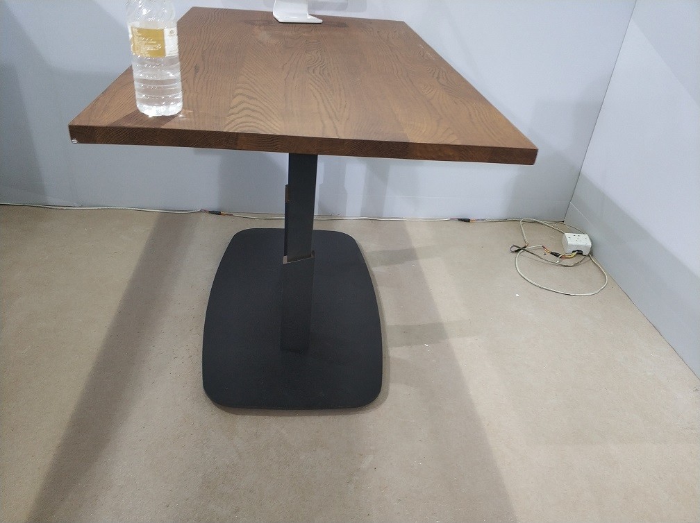 Square / Rectangle Counter Height Table Base Sandy Texture Bar Table legs For Restaurant