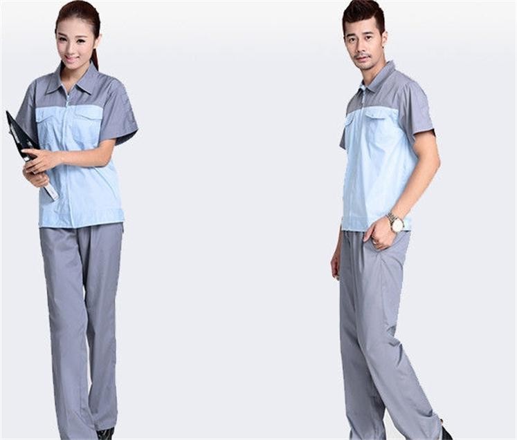 Lapel Adults Industrial Workwear No Wrinkling With Good Wash Fastness