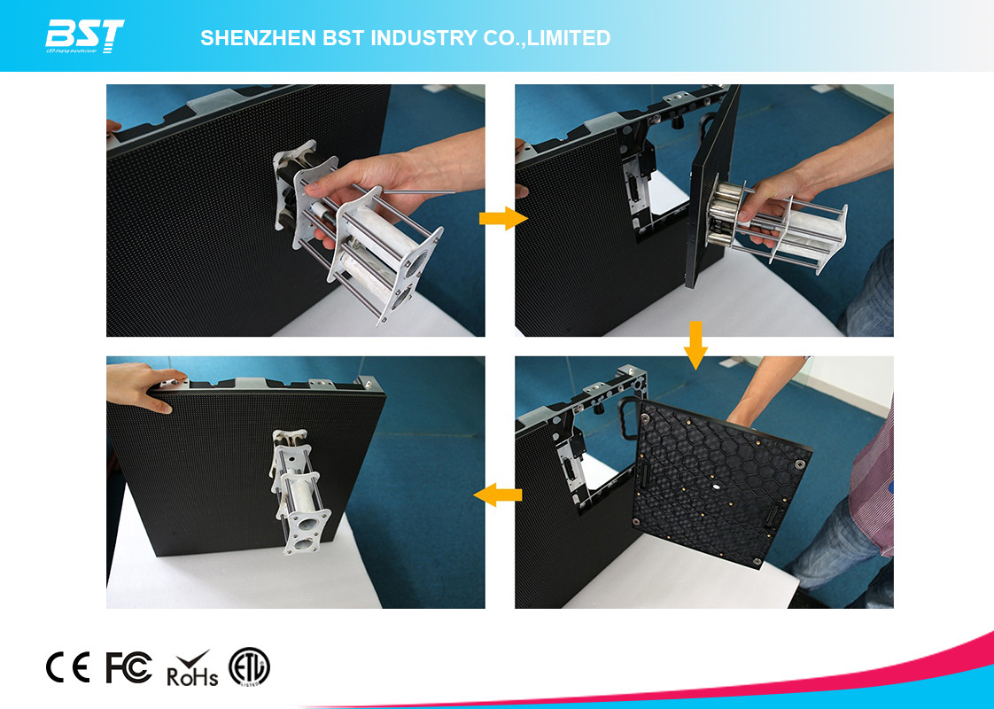 Front Service Indoor Rental Led Display Curtain Led Screen Pixel Pitch 3.91mm