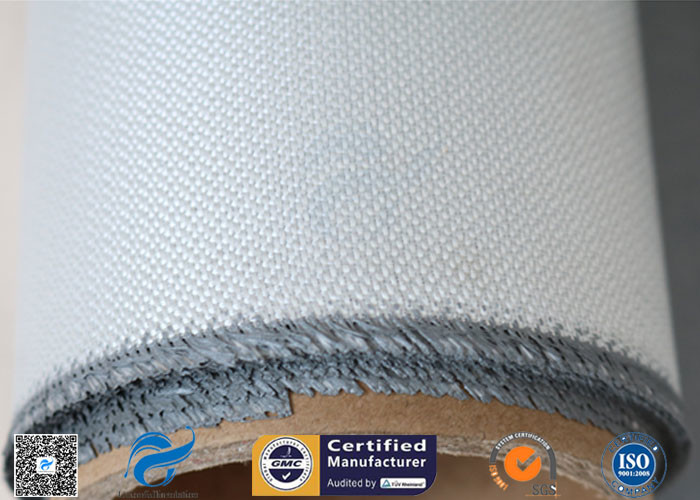 Colored Silicone 1 Side Coating Fiberglass Fabric Heat Insulation 15oz Gray Color