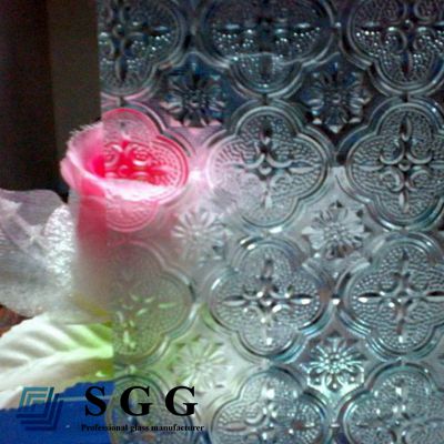 4mm patterned glass panel