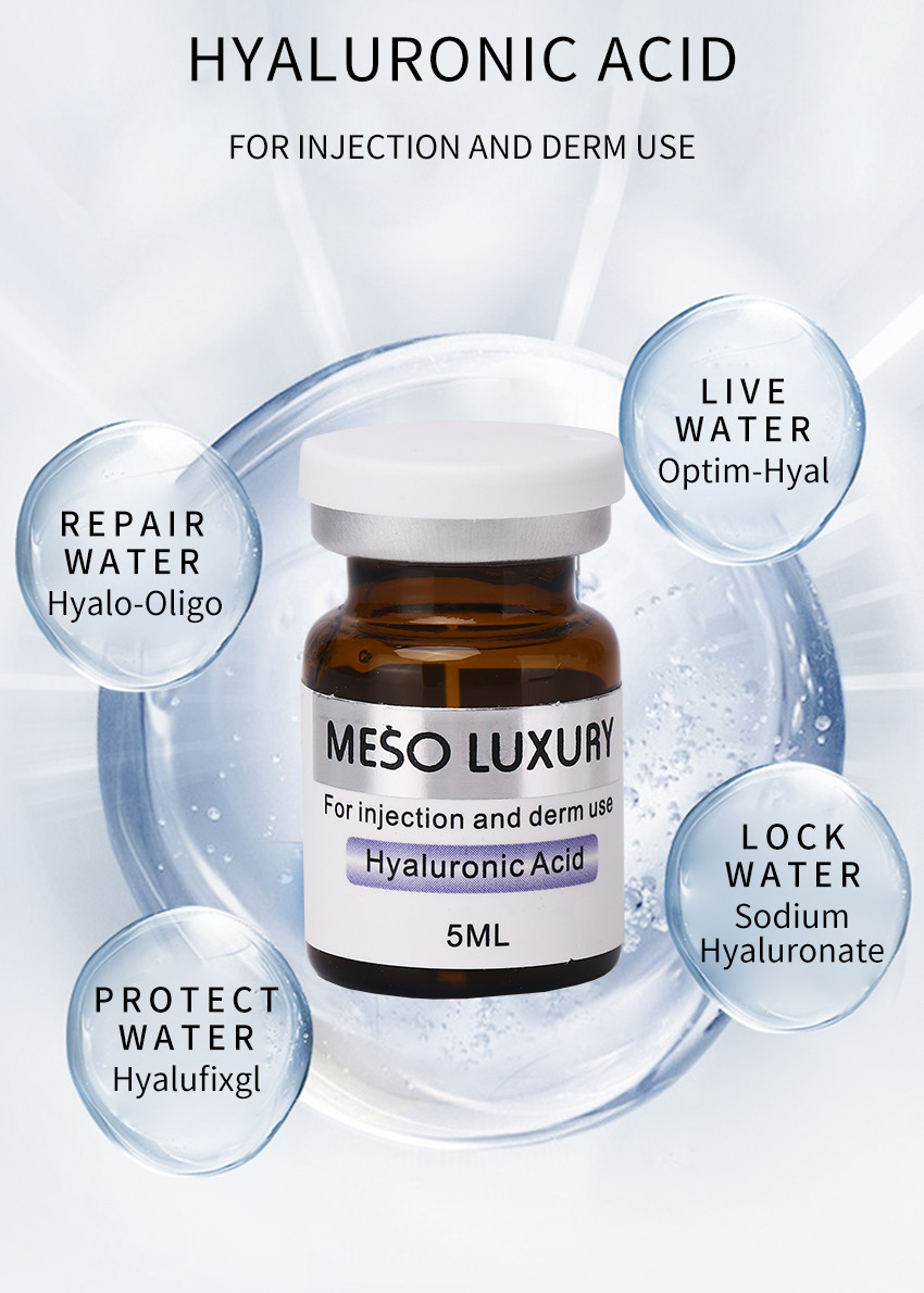 Private Label Moisturizing Hyaluronic Acid Serum Injections Luxury Mesotherapy Injections For younger Face