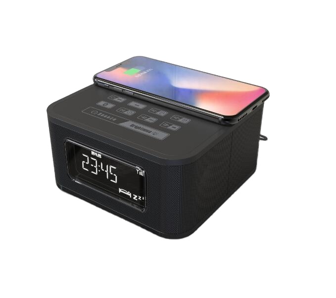 Dual Alarm Radio Dab Bluetooth Clock DAB Radio With Rechargeable Battery Pack