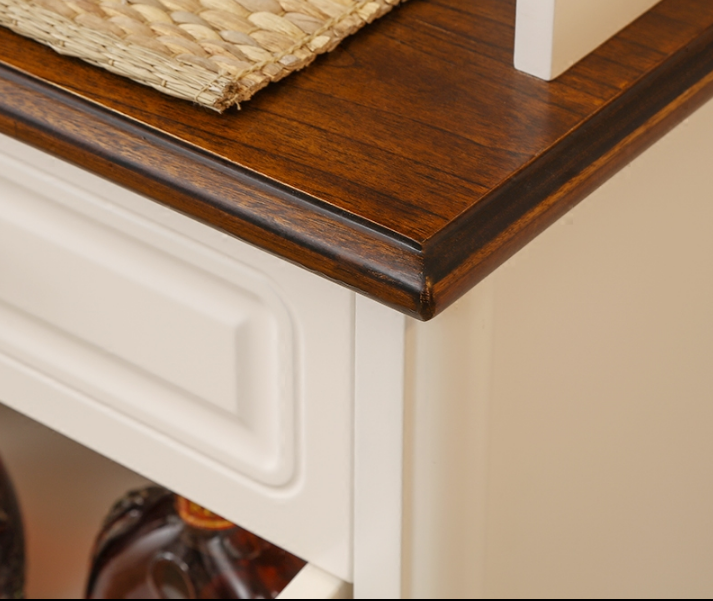 Mediterranean Concise style dining room furniture wood sideboard