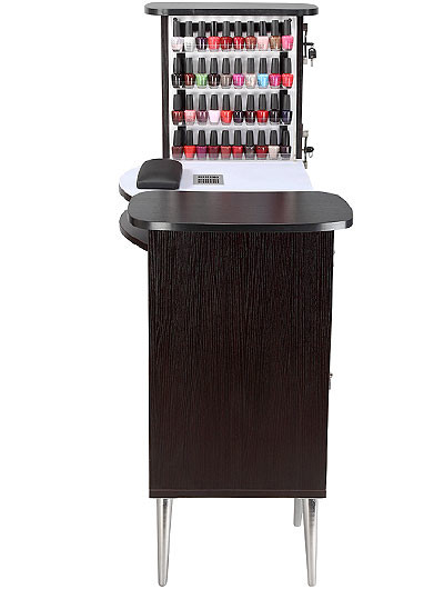 Mobile Salon Manicure Tables With Vent And Fan / Wooden Manicure Table