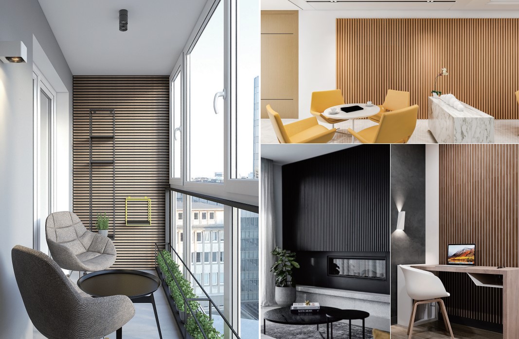Relle WPC Fluted Wall Panel Smooth Finish 9mm-15mm Plastic Cladding Boards
