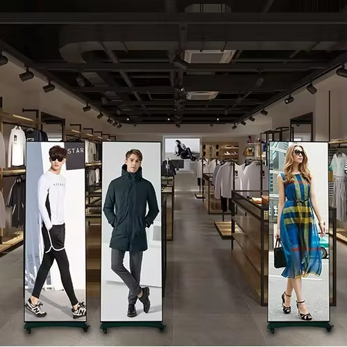 Wifi Control Poster Led Display Indoor Floor Standing HD P2.5 Full Color LED Display Screen Poster