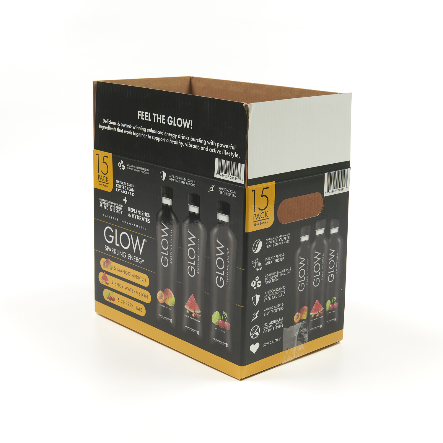 Industry Black Corrugated Cardboard Shipping Fruit Box With Custom Size