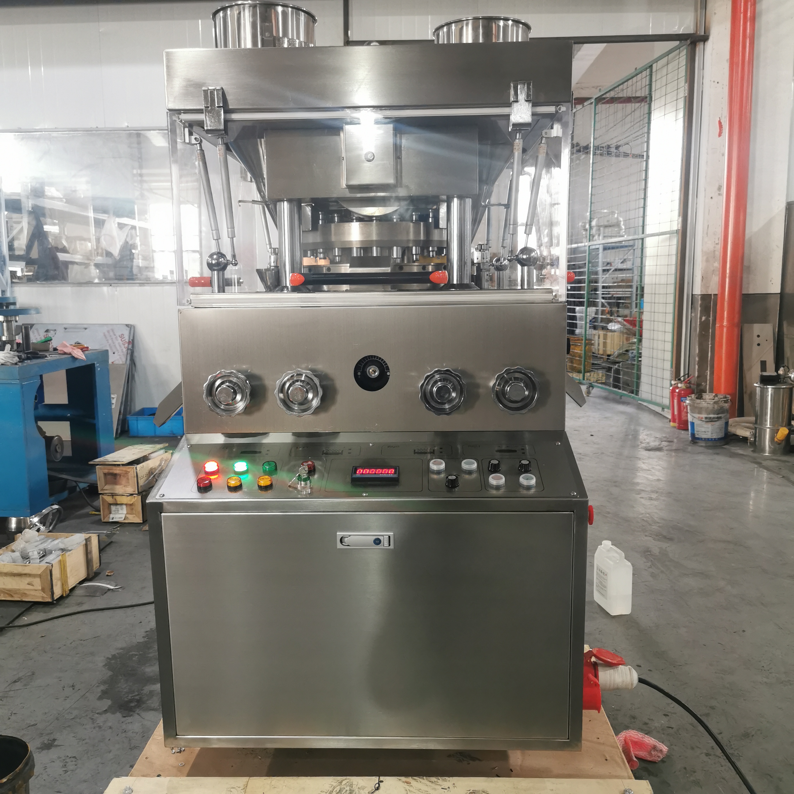 Laboratory using zp9 rotary tablet making machine