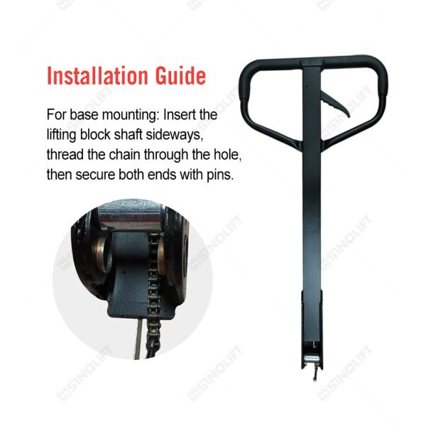 Ergonomic Pallet Truck Handle with Rubber Grip - Multi-Model Compatible