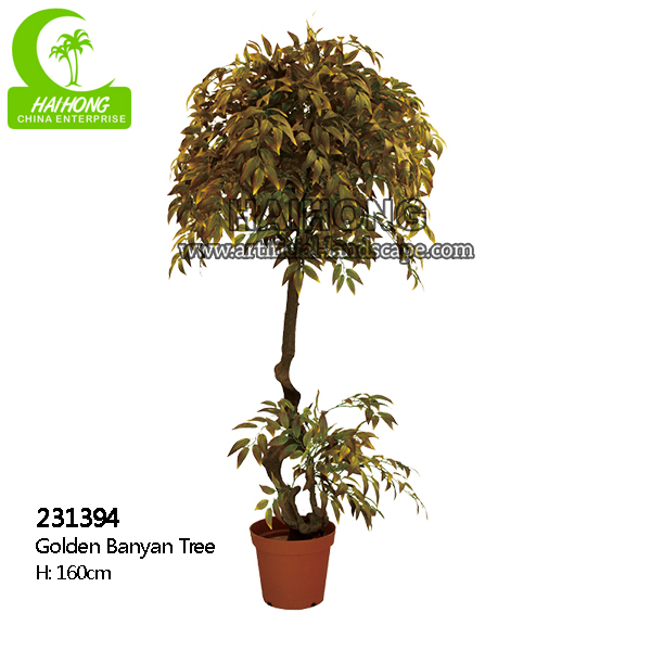 Artificial Golden Banyan Tree For Sale