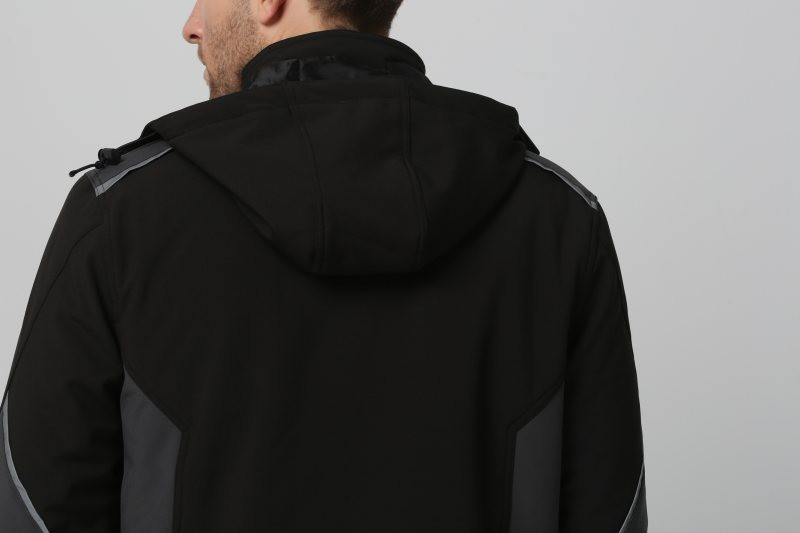Breathable Adjustable Hem Softshell Jacket Detachable