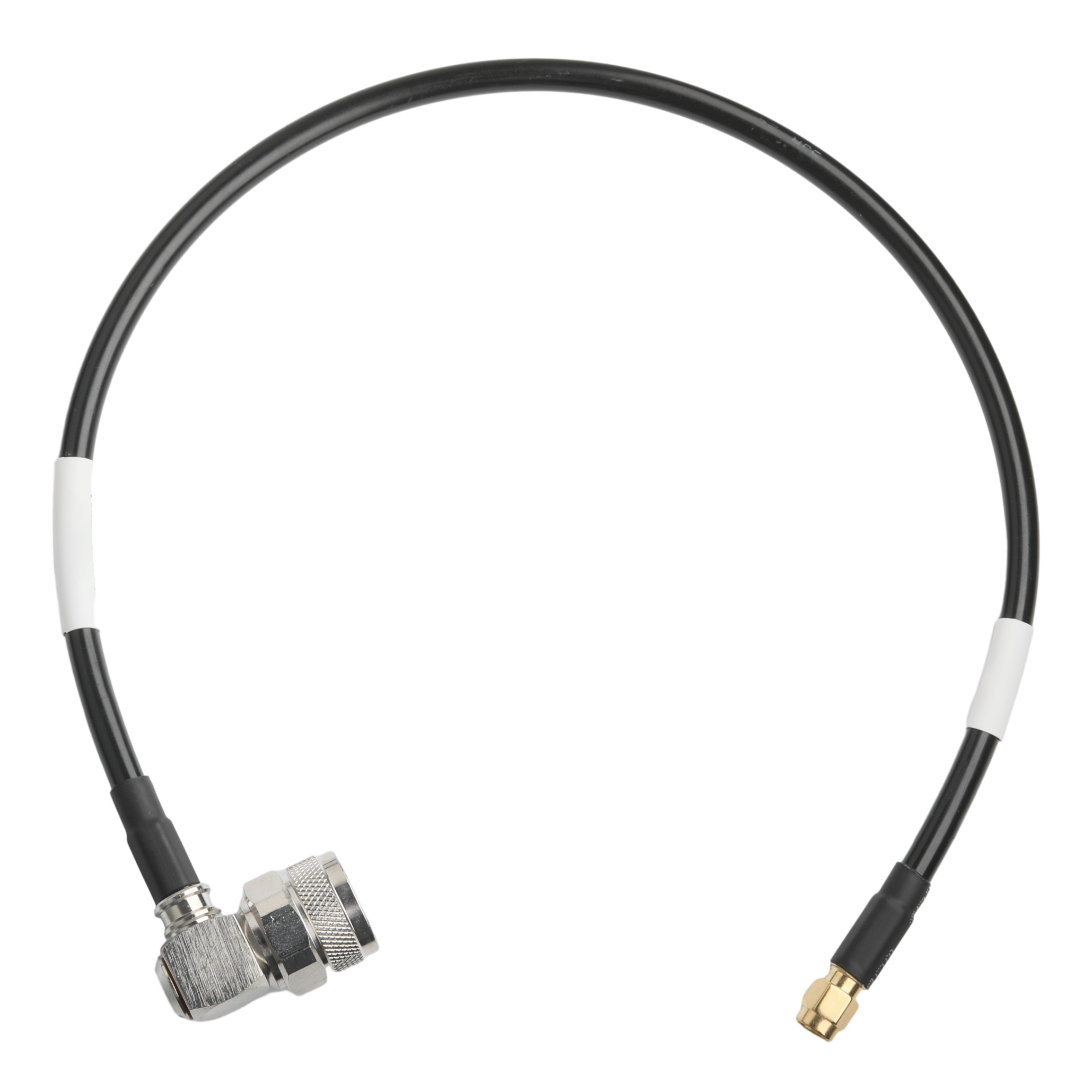RF Connector Lmr-240 Low Loss Rf Cable Black Sma Male Straight Plug To N Male Plug Right Angle Plug