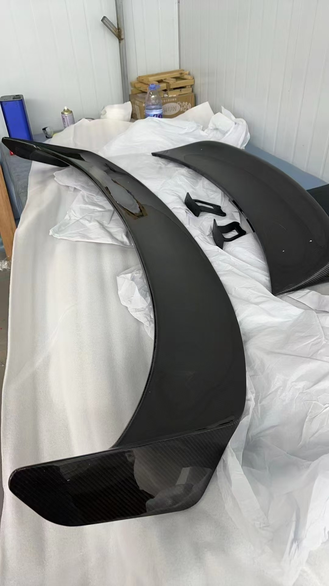 Taycan Porsche Body Kit Taycan Wch Style Carbon Fiber Spoiler Wing