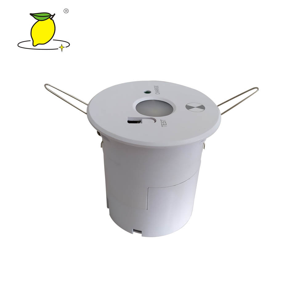 Indoor Recessed LED Emergency Downlight For Convenient Store / School