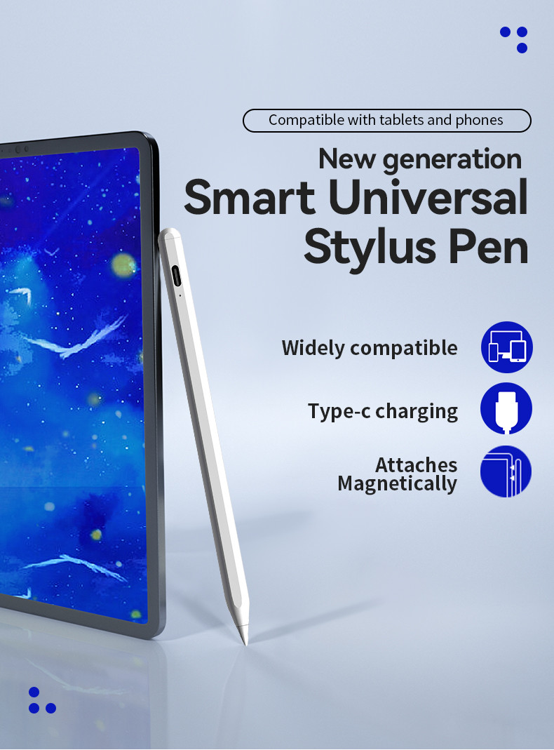 2048 Levels Pressure Sensitivity Tablet Stylus Pencil With Lithium Battery