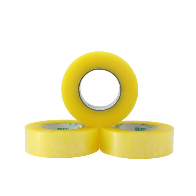 48mm Width Transparent Yellow Bopp Packing Tape Carton Sealing Film Making Tape Durable