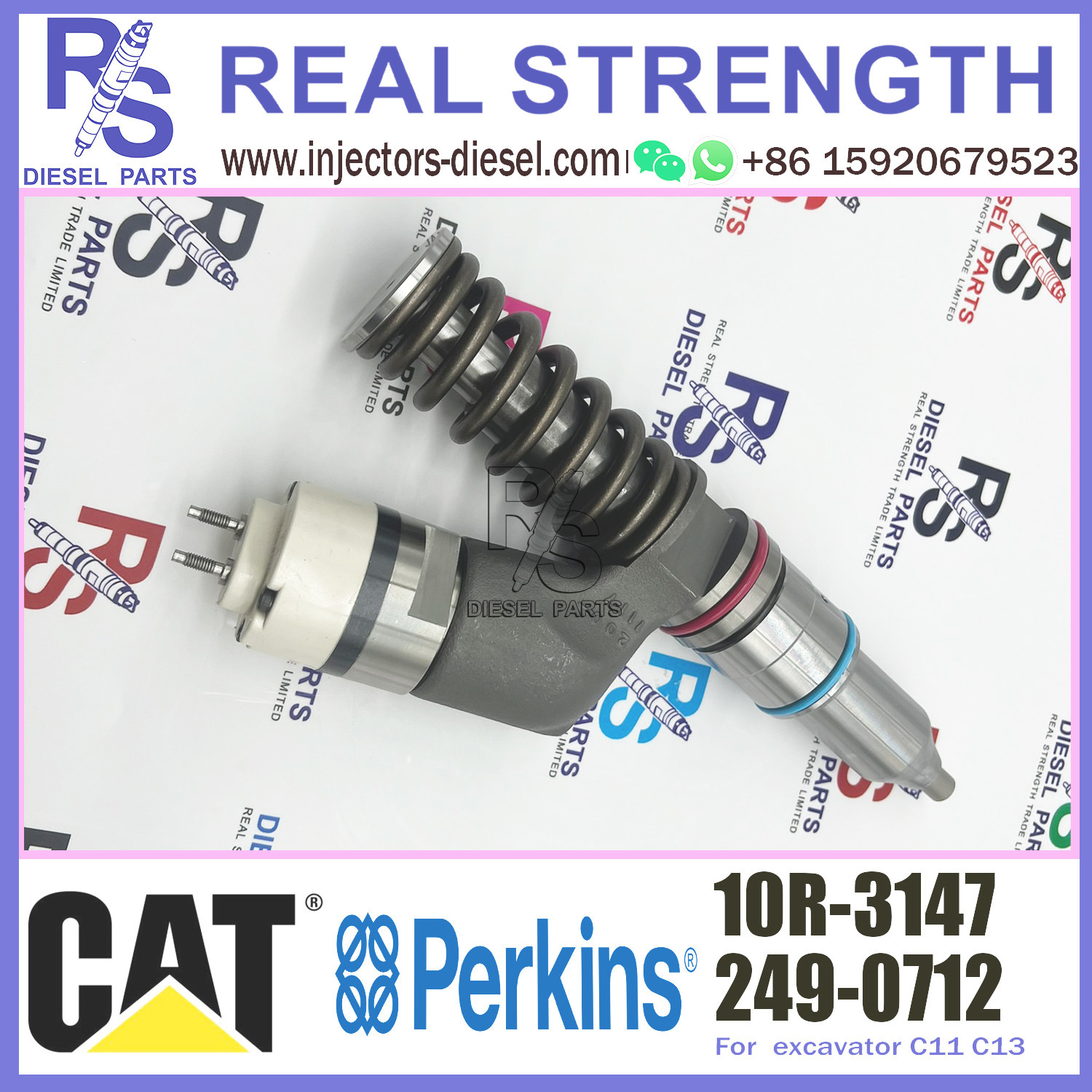 249-0712 10R-3147 Diesel Motor Parts Fuel Injector For CAT 966H CX31 CAT72
