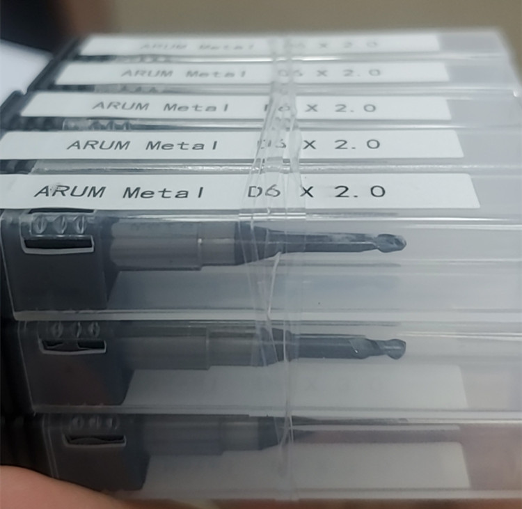 CAD CAM Cutters 3mm Dental Milling Burs For Zirconia Block Metal Emax