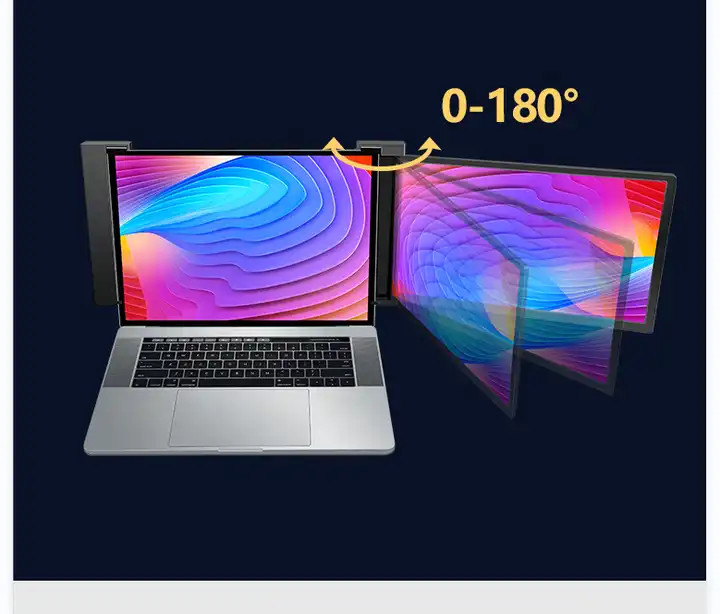 Type C 3.1 Portable Dual Monitor Windows / Mac / Android With USB 3.1 25ms Response Time