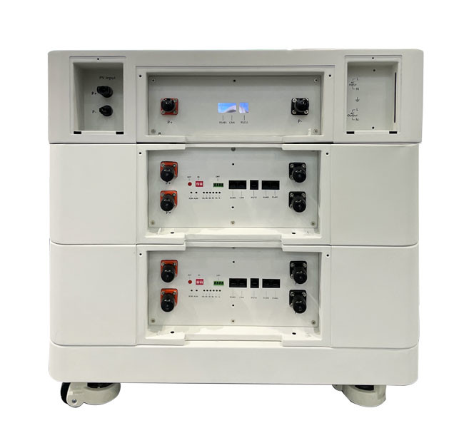 35840Wh Stackable Solar Batteries 51.2V 100Ah 6000 Cycles Hybrid Battery Solar System