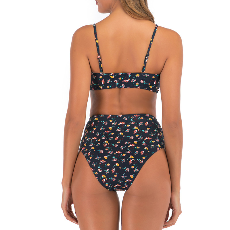 Eco Friendly Triangle Polyester Swim Suit Bikini Breathable Sustainable Backless Swimmwear