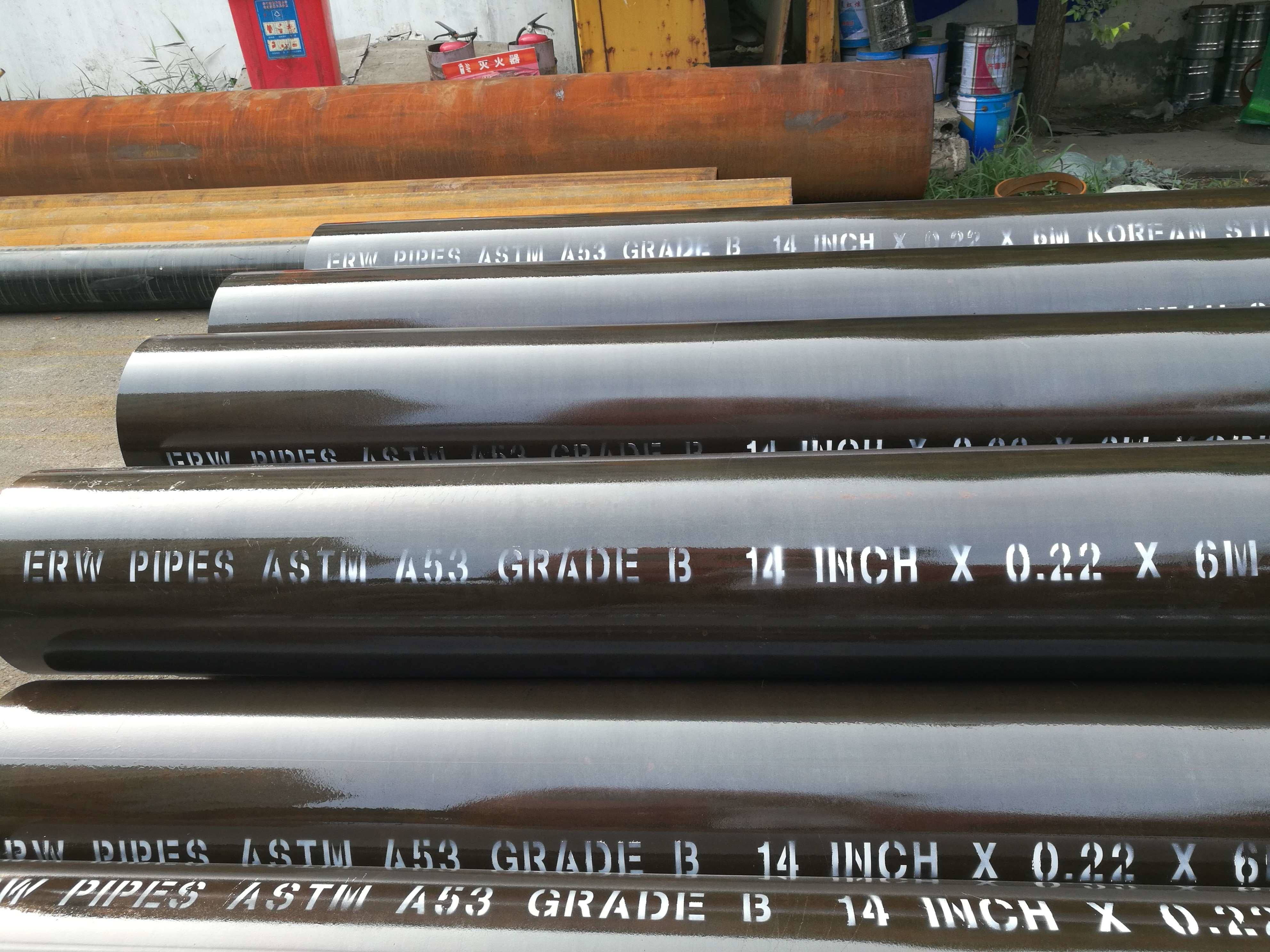 EN 10219 S355J0 Welded Steel Pipe FBE Inside
