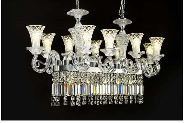 Luxury Classical European Crystal Chandelier Ceiling Mounted Crystal Light