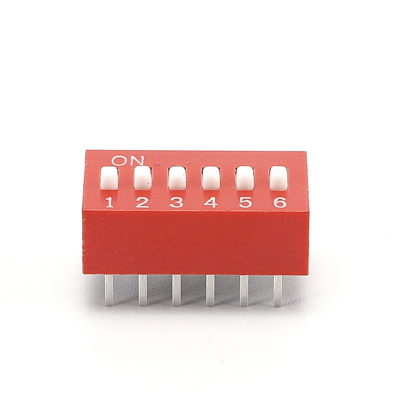 8 Position Waterproof Electronic Dip Switch 6P Single Pole Single Throw 2.54 Pitch