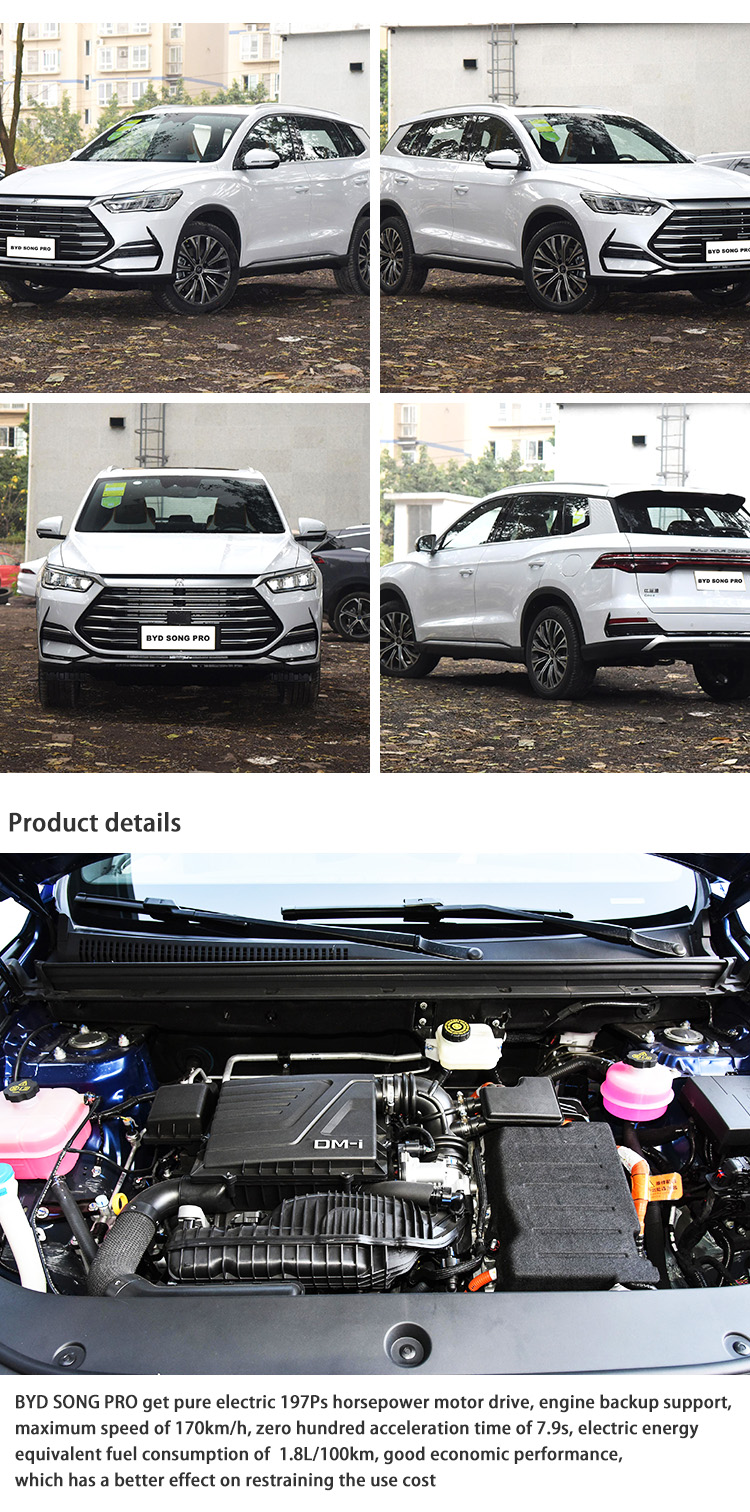 2023 Byd Song Pro Used Electric Vehicle Suv Hybrid Car For Sale