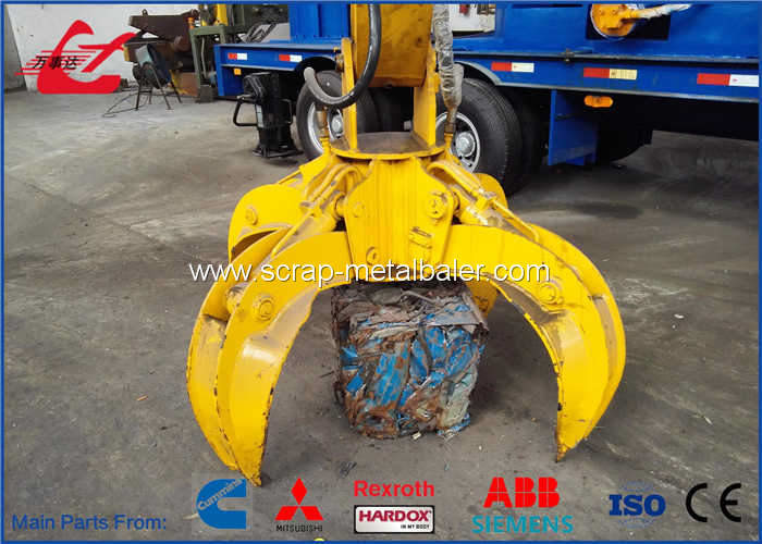 Mobile Hydraulic Waste Metal Baler Logger 5 meter press room size