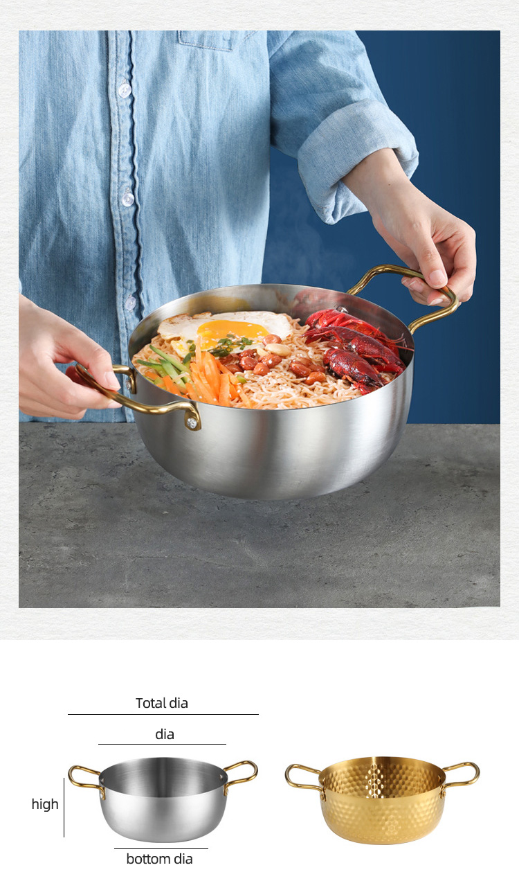 Good Selling Silver Multi-sizes Cookware Stew Pots Cooker SS 430 Cooking Pots With Binaural Handle