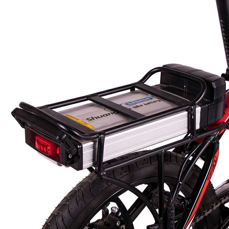 20 Inch Ebike 48v Electric Folding Bicycle 250w Rear Carrier Big Battery RICHBIT R900