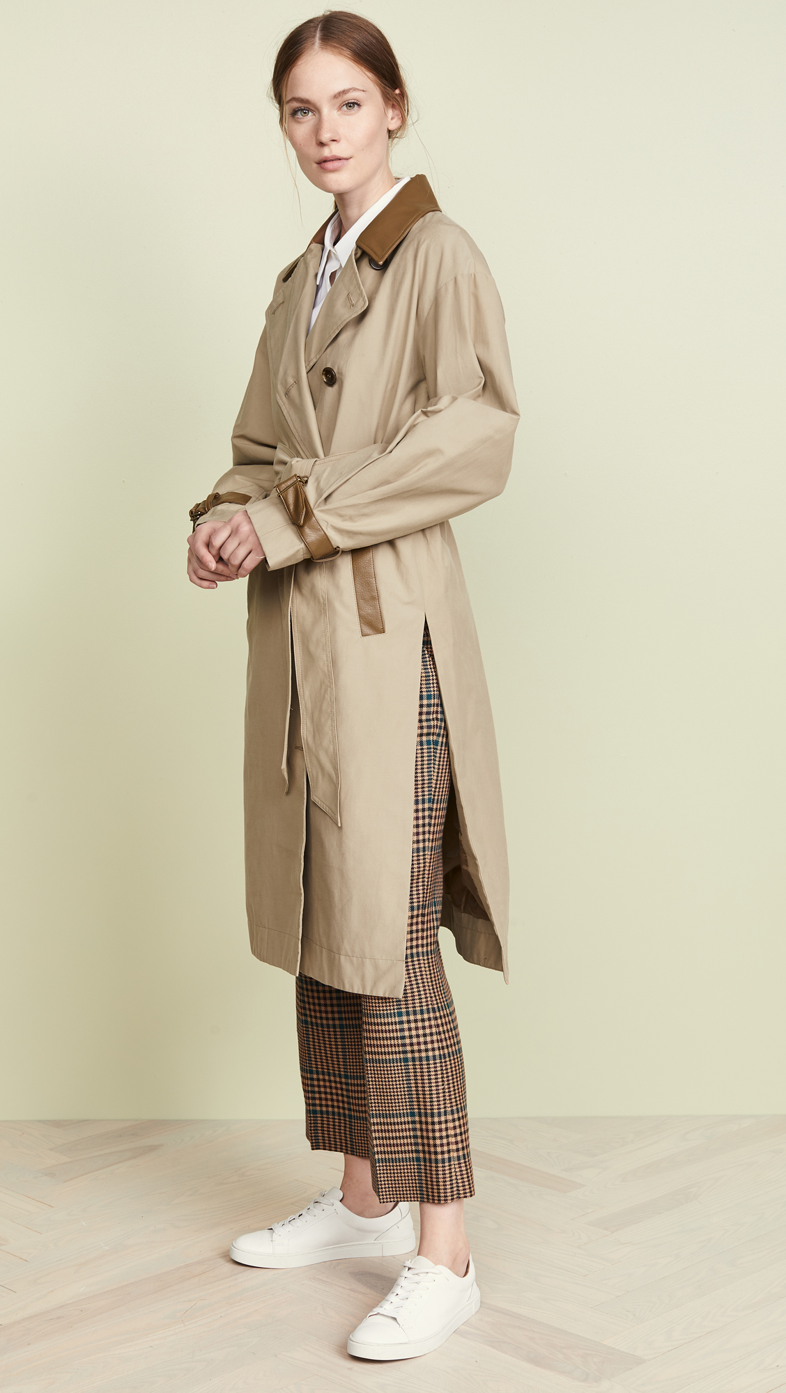 Fall Clothing Womans Wrap Dress Coat For Women with Slit