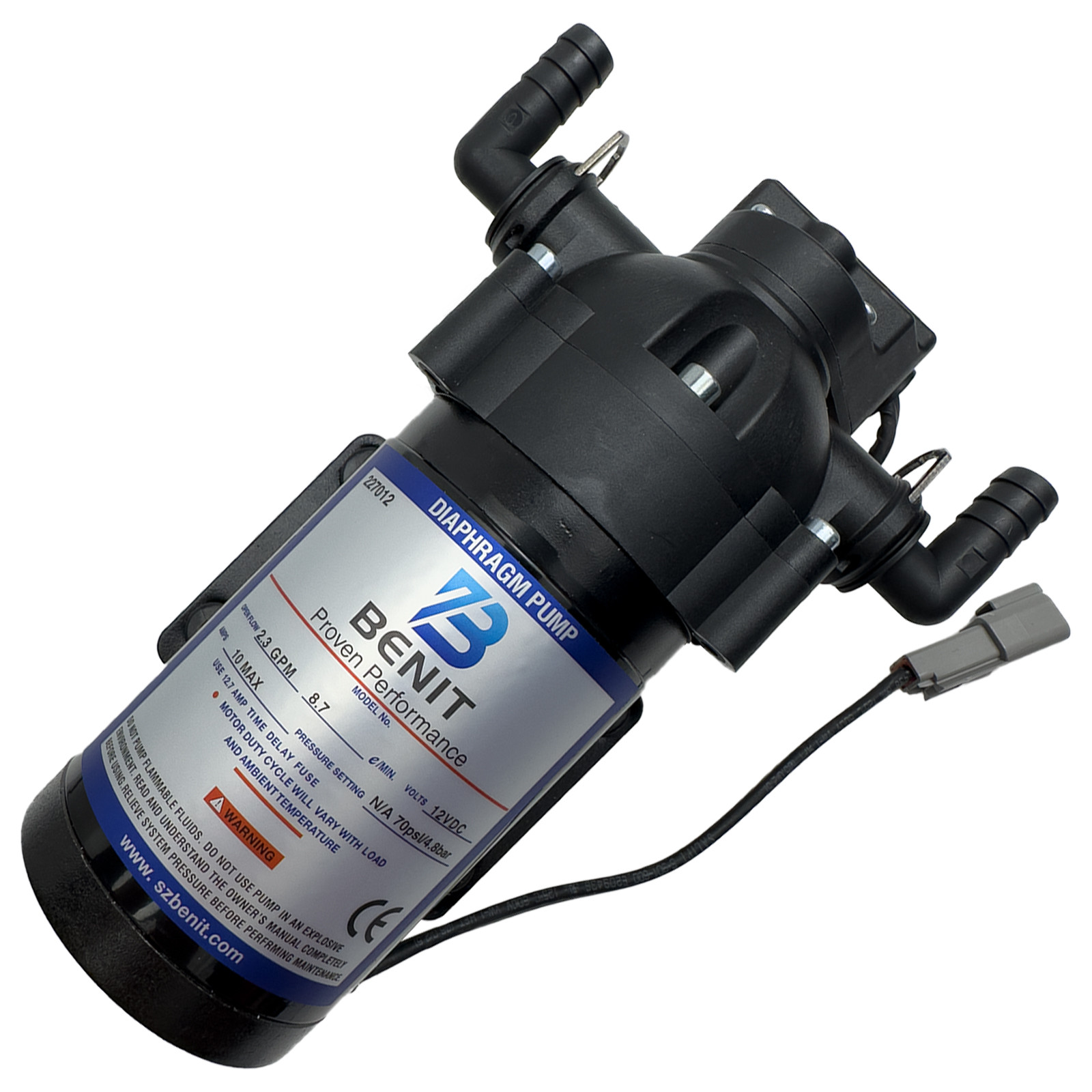 851124 12V Water Pump DP-150 For Road Roller Spare Parts Compactor Pump 1.4GPM-5.3LMIN