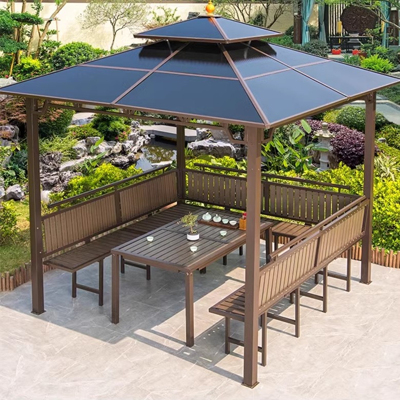 Motorized Louvered Pergola Hardtop Gazebo Aluminum Louvered Pergola