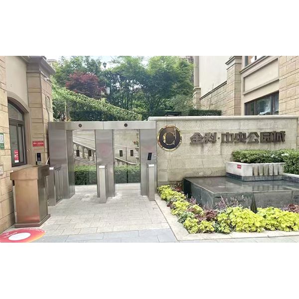 SUS304 High Security Turnstile Full Height Pedestrian Turnstiles With Emergency Unlock