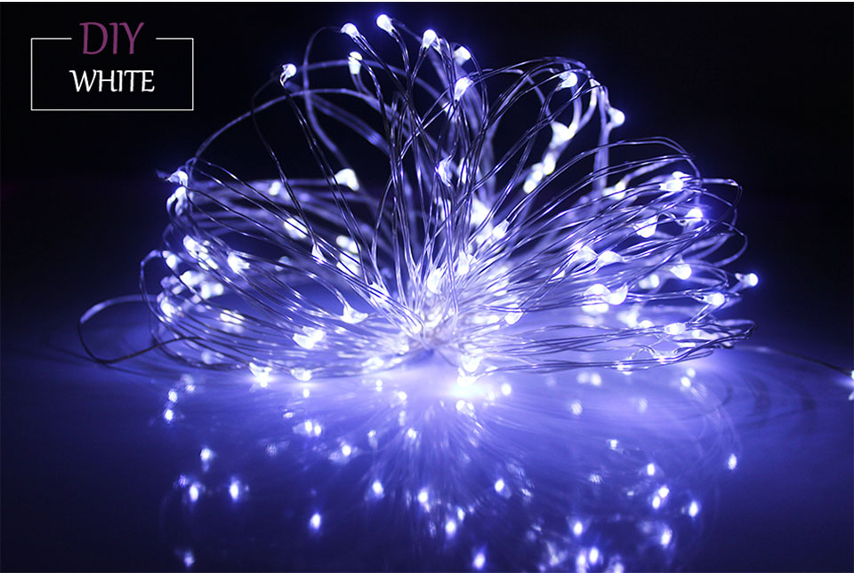 2M 5M 10M AA Battery Operated Christmas Luces Navidad Wedding Party Decoration Fairy Copper Wire LED Decorative Lights String