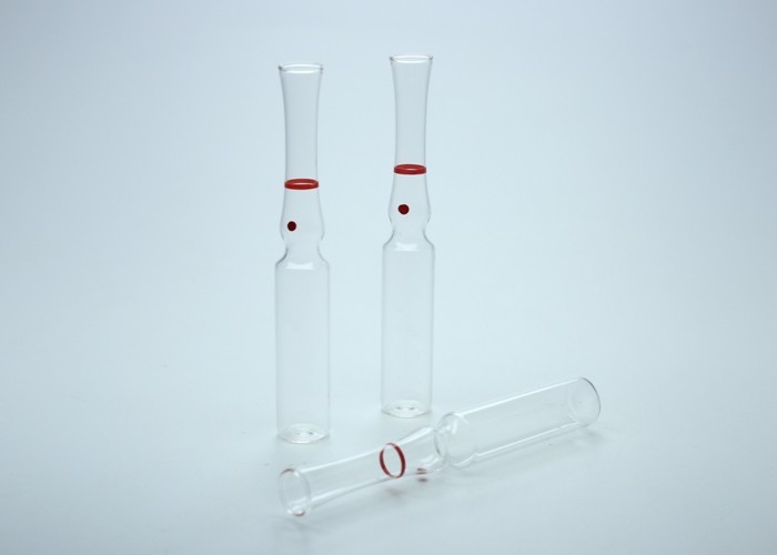 Medical Injection Glass Vials , Clear Empty Medicine Vials 2ml Capacity