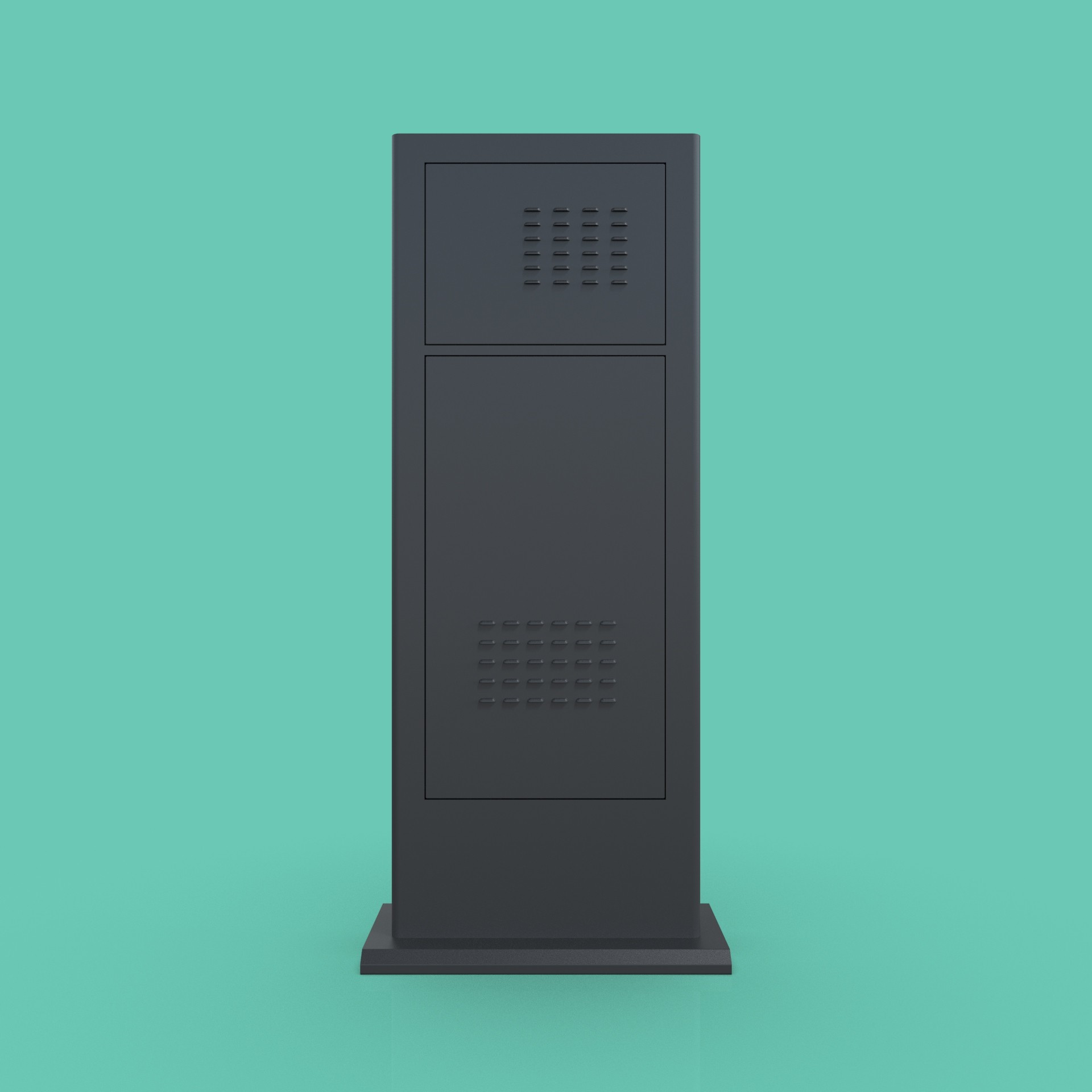 JP2101 Floor-Standing 21.5-Inch Smart Access Control System for Community Main Gates Supports RJ45, Wi-Fi, and optional 4G communication