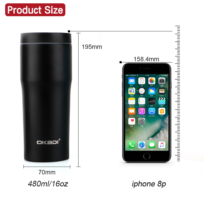 Hot sell 16OZ Double Walled Insulated Vacuum Stainless Steel Coffee Travel Tumblers Mugs, Wholesale Custom Tumbler Cups in bulk