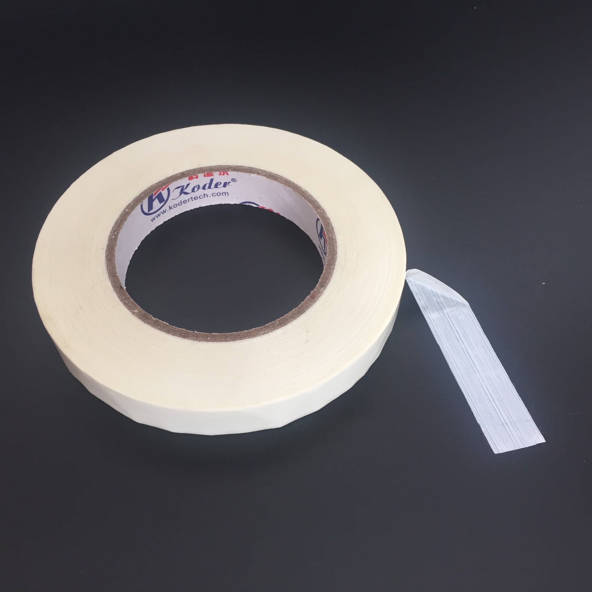 White Color Crepe Paper Colored Paper Core Masking Tape For Painting Masking
